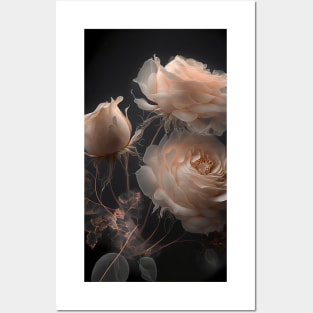 Iridescent pastel roses 13 Posters and Art